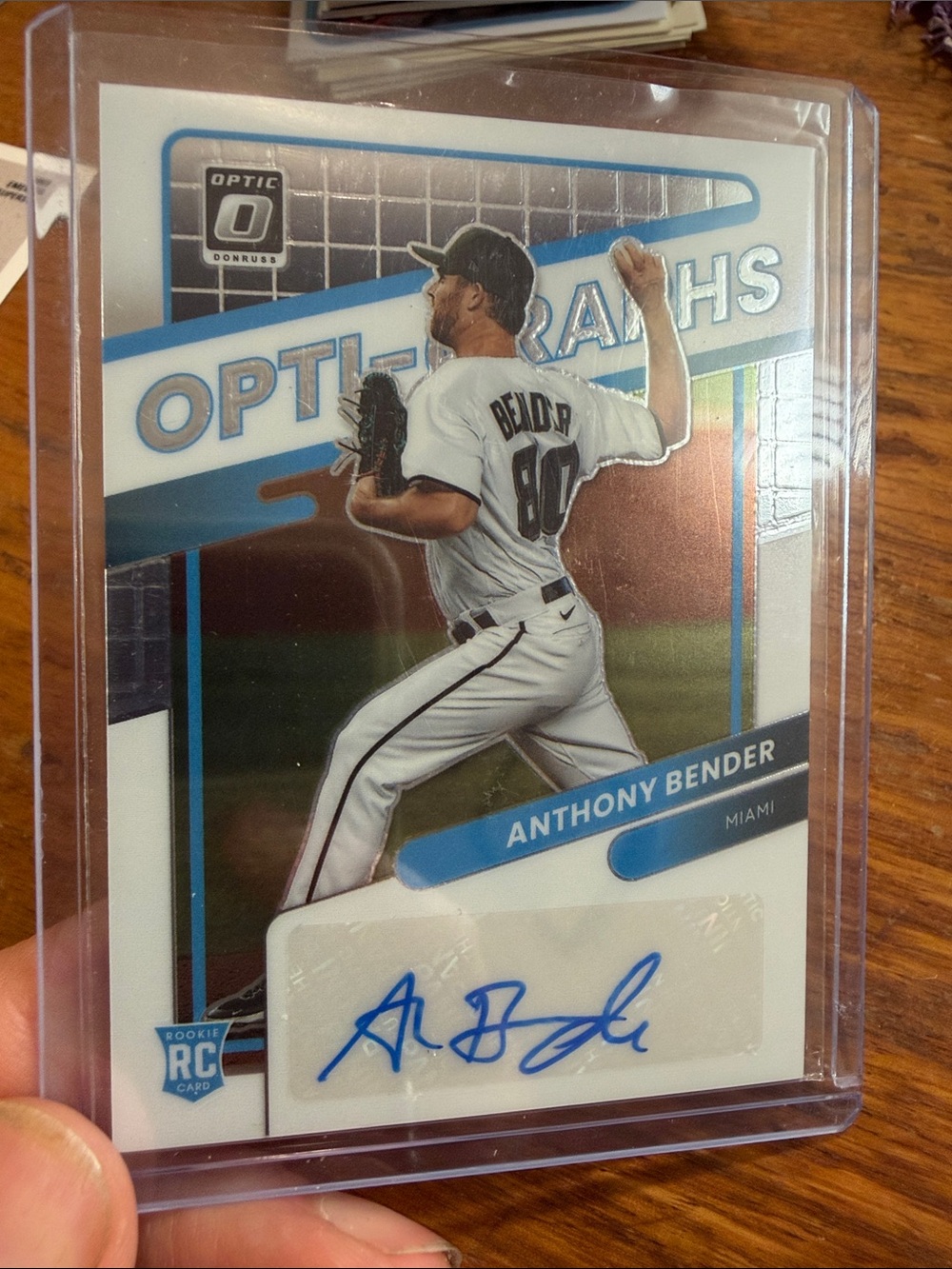 Panini Baseball Card - Blue, White